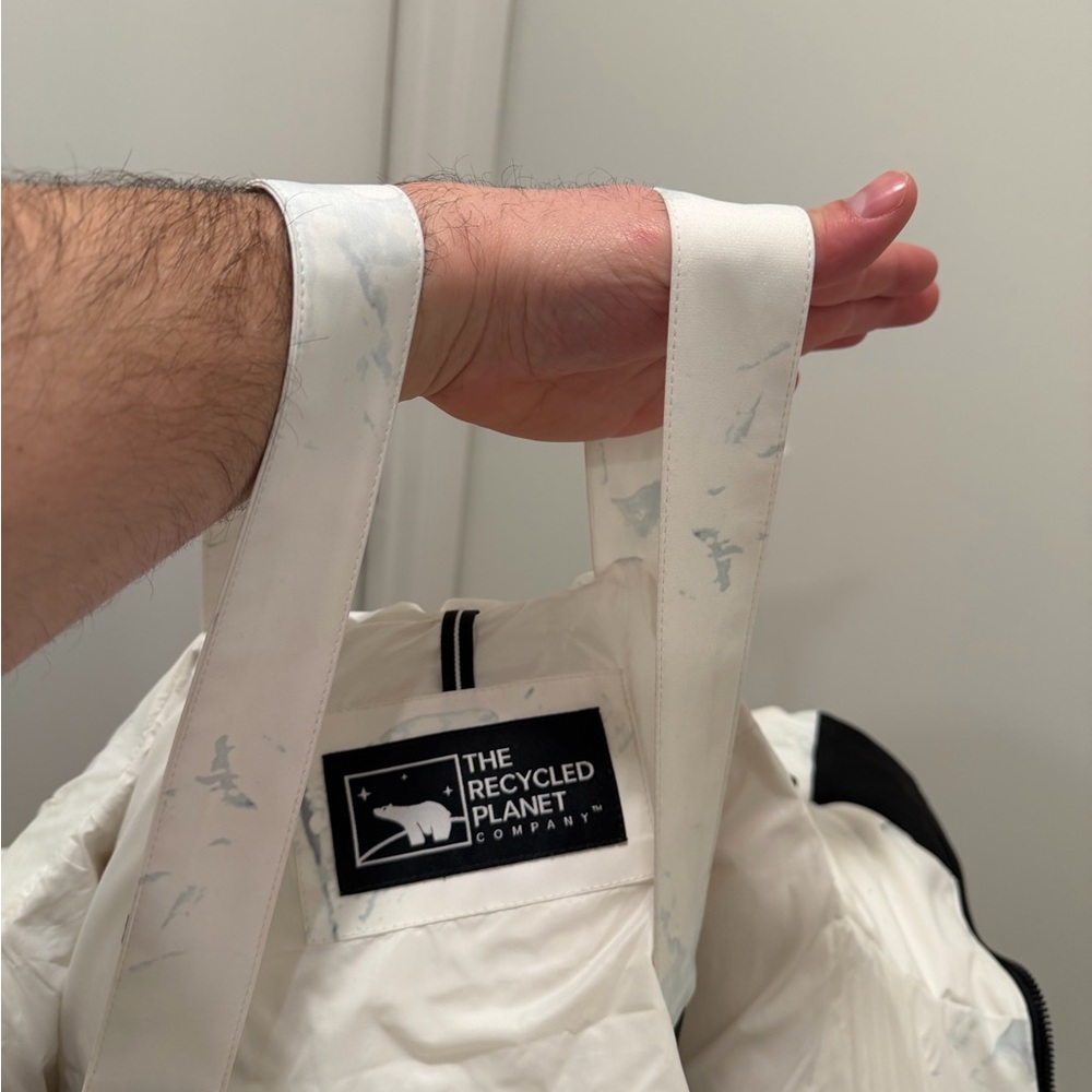 Men's White Patterned Ski Jacket - image 5